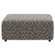 Rendezvous Umber Castered Cocktail Square Ottoman
