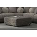 Rendezvous Umber Castered Cocktail Square Ottoman