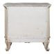 Gorsedd Beige and Golden Ivory 2 Drawer Marble Top Nightstand