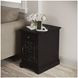 Craftsman Antique Black Chairside Table