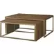Flashback Rusty Brown Rectangular Nesting Cocktail Table