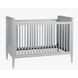 Modern Nursery Light Gray Convertible Crib