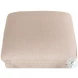 Draped Beige Ottoman Set of 2