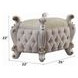 Picardy Antique Pearl Upholstered Vanity Stool