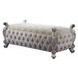 Picardy Antique Pearl Upholstered 58" Accent Bench