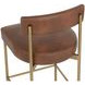 Astellan Bravo Cognac Upholstered Counter Height Stool