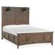 Bay Creek Toasted Nutmeg Queen Panel Bed with LED