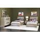 District Weathered Oak Twin Storage Panel Bed with LED