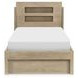 District Weathered Oak Youth Storage Panel Bedroom Set with LED