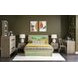 District Weathered Oak Full Storage Panel Bed with LED
