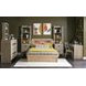 District Weathered Oak Full Storage Panel Bed with LED
