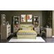 District Weathered Oak Full Storage Panel Bed with LED