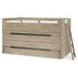 District Weathered Oak Twin Captains Storage Bed