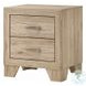 Miquell Natural Panel Bedroom Set