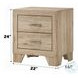 Miquell Natural 2 Drawer Nightstand