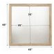 Miquell Natural Square Dresser Mirror
