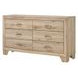 Miquell Natural 6 Drawer Dresser