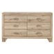 Miquell Natural 6 Drawer Dresser