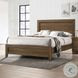 Miquell Oak Eastern King Panel Bed