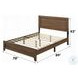 Miquell Oak Eastern King Panel Bed