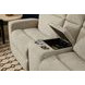 Score Beige 74" Zero Gravity Power Reclining Loveseat with Console and USB Charging