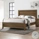 Miquell Oak Queen Panel Bed