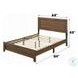 Miquell Oak Queen Panel Bed
