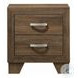 Miquell Oak 2 Drawer Nightstand