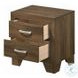 Miquell Oak 2 Drawer Nightstand