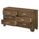 Miquell Oak 6 Drawer Dresser