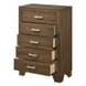 Miquell Oak 5 Drawer Chest