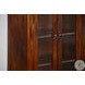 Maple Haze Dark Brown Wood 4 Glass Door 42" Bookcase