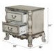Dresden Vintage Bone White 2 Drawer Nightstand