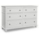 Madison Natural White 6 Drawer Dresser