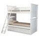 Madison Natural White Twin Over Twin Bunk Bed