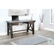 Ember Grace Dark Brown 58" Writing Desk with USB Port