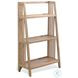 Willow Nest Natural Mahogany Wood 48" Folding Bookcase