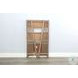 Willow Nest Natural Mahogany Wood 48" Folding Bookcase