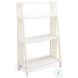 Ember Grace White Mahogany Wood 48" Folding Bookcase