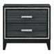 Haiden Weathered Black 2 Drawer Nightstand