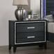 Haiden Weathered Black 2 Drawer Nightstand