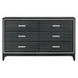 Haiden Weathered Black 6 Drawer Dresser