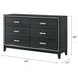 Haiden Weathered Black 6 Drawer Dresser