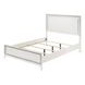 Haiden White Panel Bedroom Set with LED