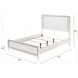 Haiden White King Panel Bed with LED