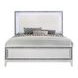 Haiden White Panel Bedroom Set with LED