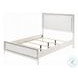 Haiden White Queen Panel Bed with LED