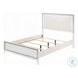 Haiden White Queen Panel Bed with LED