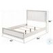 Haiden White Queen Panel Bed with LED