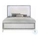 Haiden White Queen Panel Bed with LED